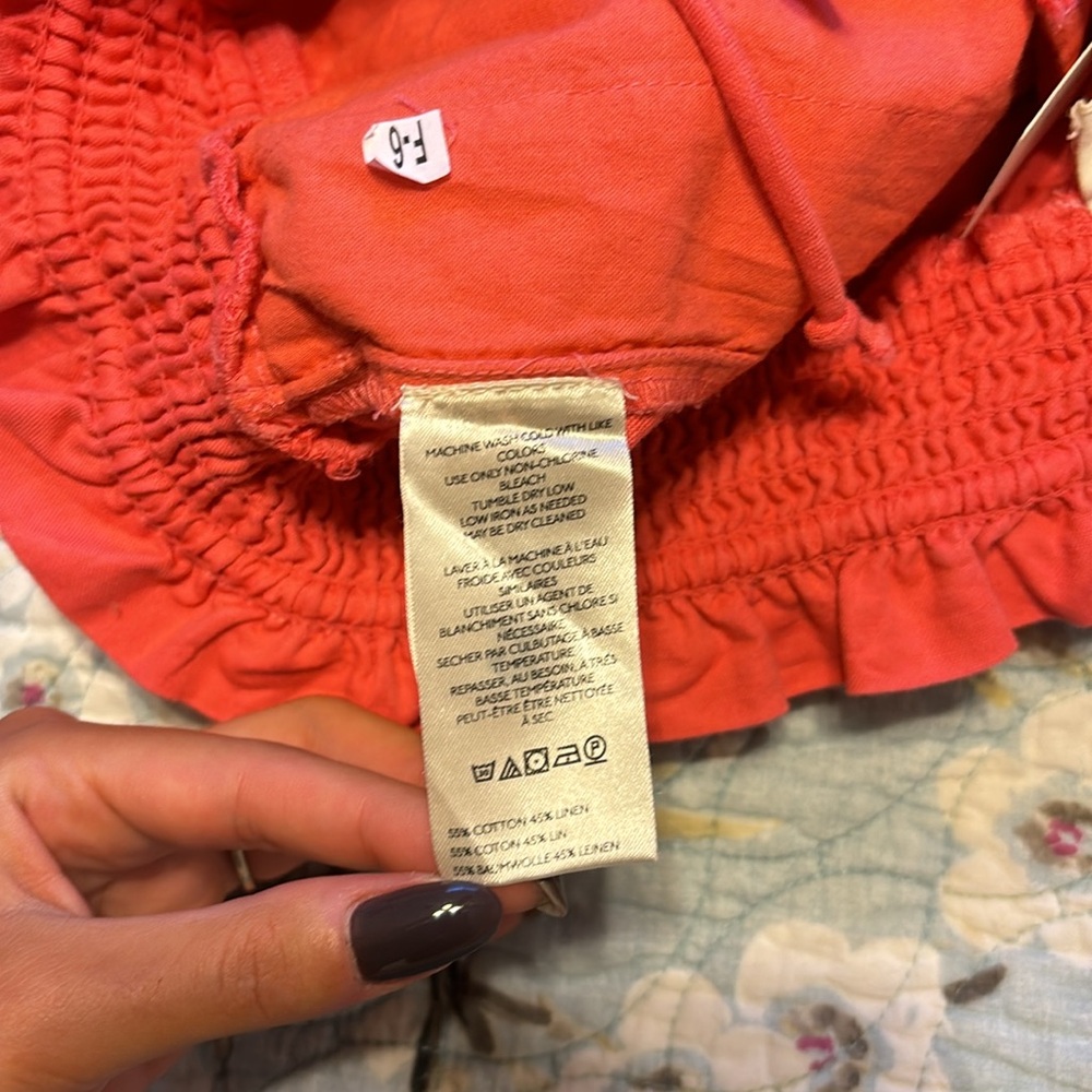 NWT By Anthropologie Linen Double Waistband Shorts - Picture 9 of 9